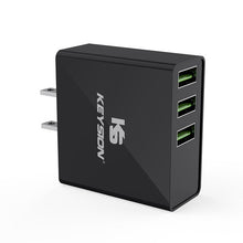 Load image into Gallery viewer, KEYSION LED Digital 3 Ports USB Charger