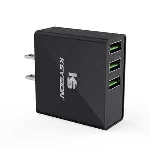 KEYSION LED Digital 3 Ports USB Charger