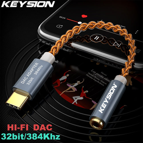 KEYSION HIFI DAC earphone Amplifier USB Type C