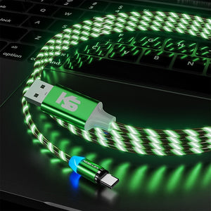 KEYSION Magnetic Cable Flowing Light LED