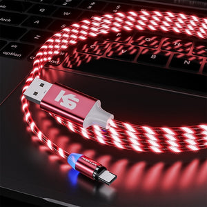 KEYSION Magnetic Cable Flowing Light LED